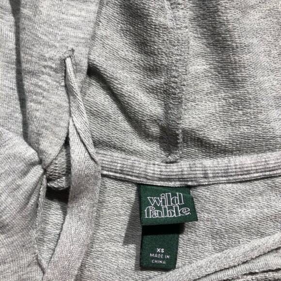 New Wild Fable cropped raw cut hoodie - Picture 5 of 8